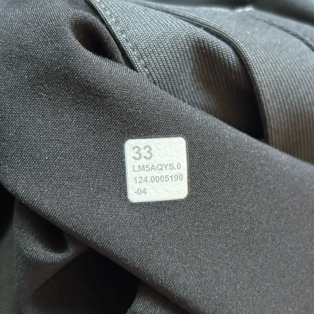 Lululemon ABC Slim Fit Pants Mens 33x28 Black Golf Stretch Pockets Athletic